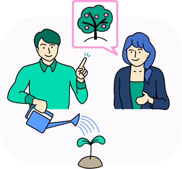 Webサイト育成サービス「Supporton」イラスト イメージ画像