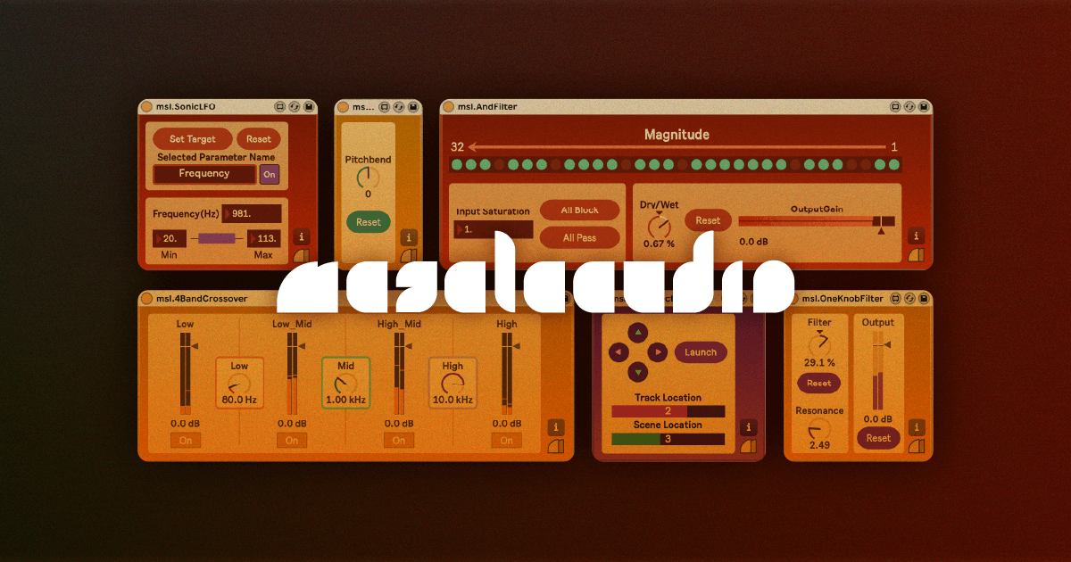 Max for Liveデバイスブランド ”masalaaudio” イメージ画像