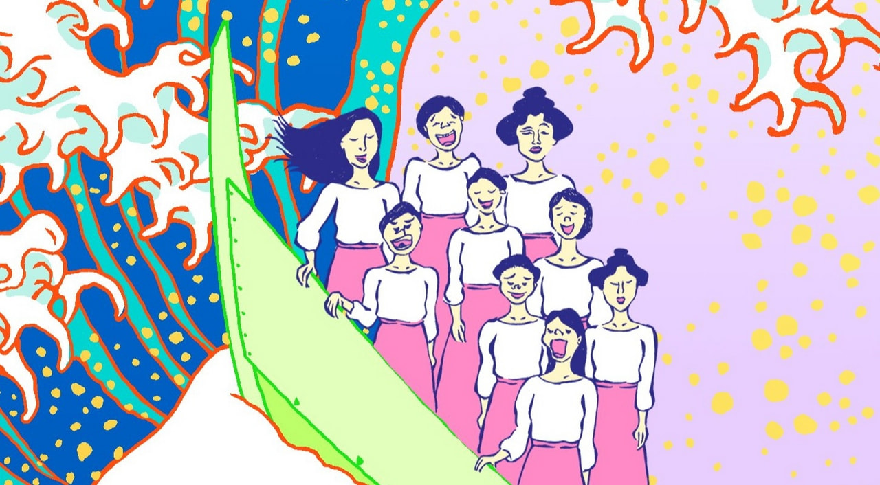 女声合唱コンサート「無言坂46」フライヤー イメージ画像